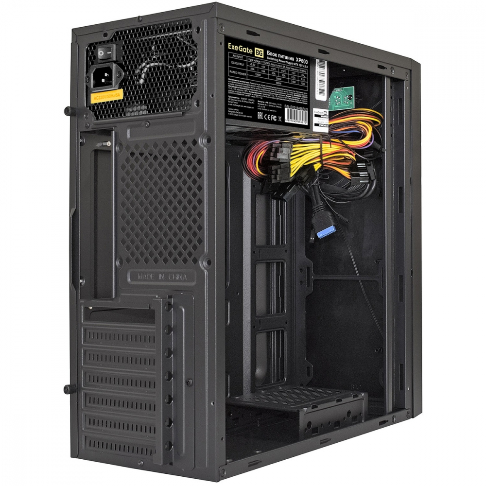 Корпус ExeGate XP-333U-XP600 EX283080RUS Mid-Tower - миниатюра 7