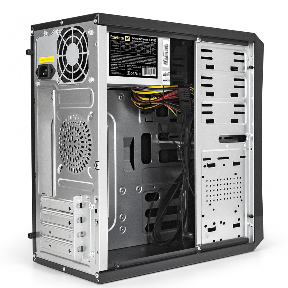 Корпус ExeGate BA-201-AA350 EX284018RUS Mini-Tower - миниатюра 7