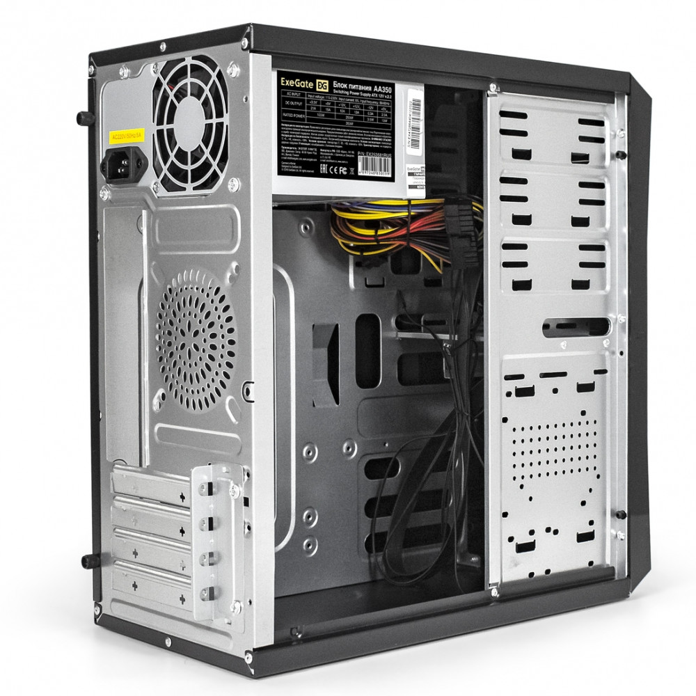 Корпус ExeGate BA-202-AA350 EX284026RUS Mini-Tower - миниатюра 7