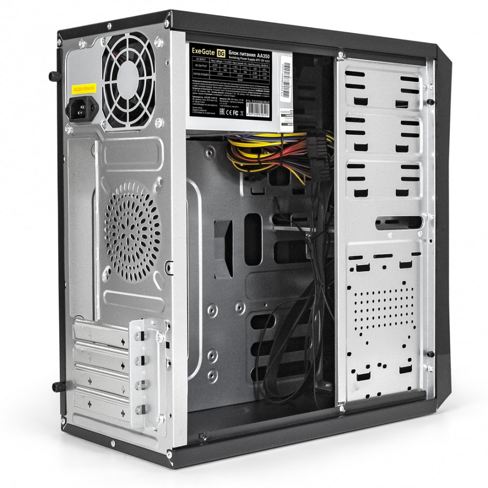 Корпус ExeGate BA-204U-AA350 EX284033RUS Mini-Tower - миниатюра 7