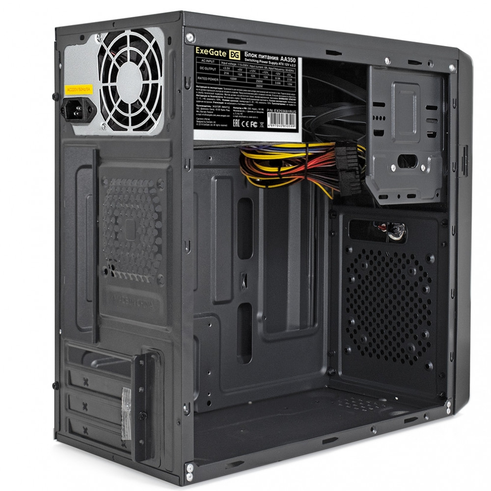 Корпус ExeGate BA-309-AA350 EX286424RUS Mini-Tower - миниатюра 5