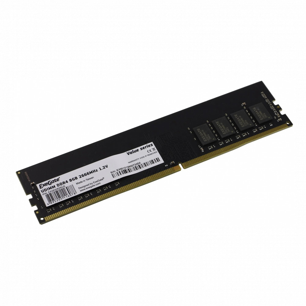 ОЗУ ExeGate EX283082RUS DIMM, DDR4, 8 Гб, 2666 МГц - миниатюра 2