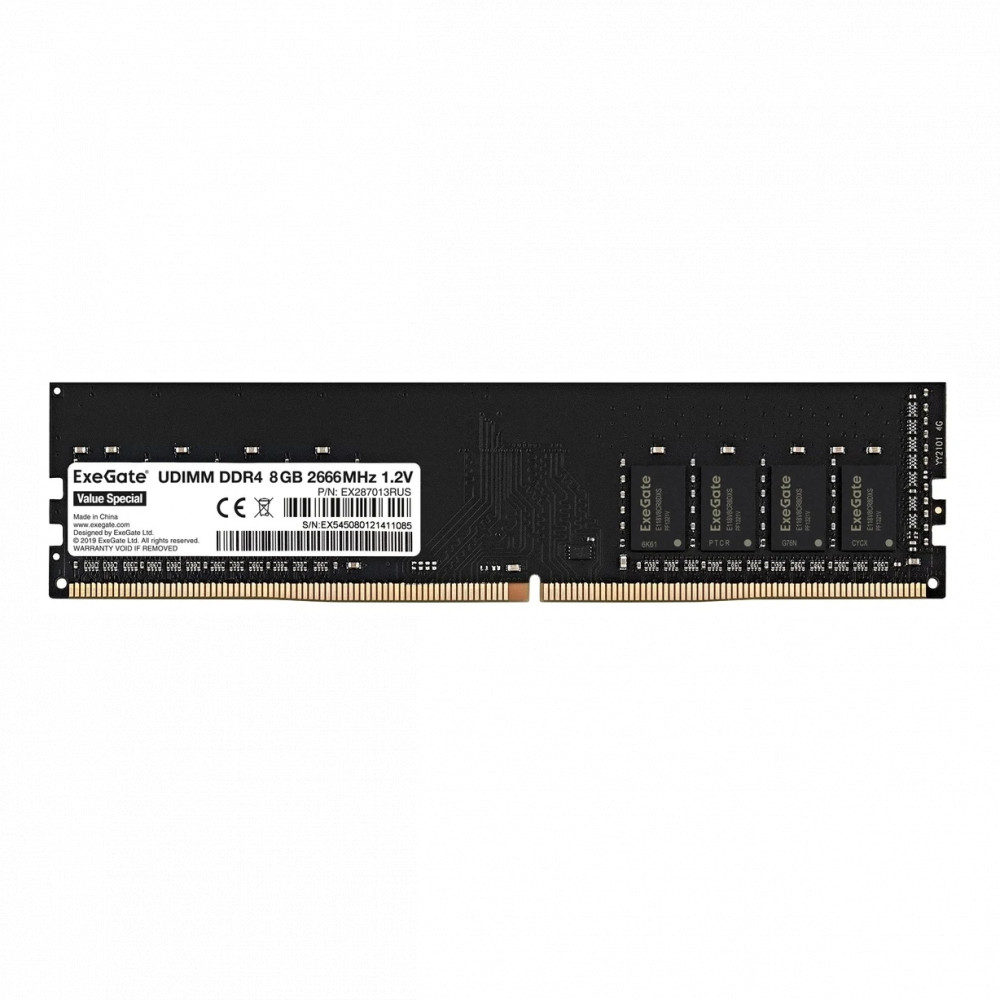 ОЗУ ExeGate EX287013RUS DIMM, DDR4, 8 Гб, 2666 МГц - миниатюра 2