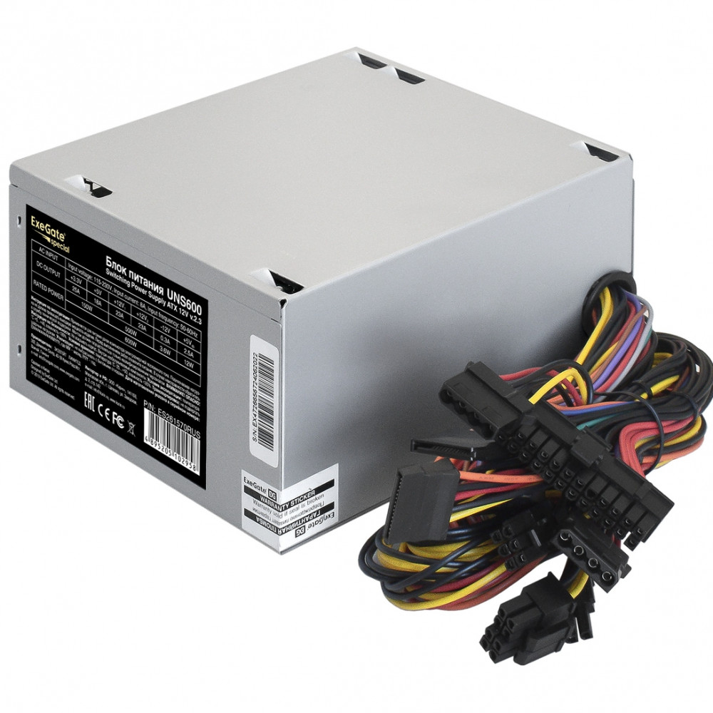 Блок питания ExeGate UNS600 ES261570RUS-PC 600 Вт - миниатюра 7