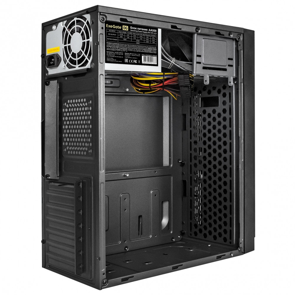 Корпус ExeGate BAA-105U2-01-AA500 EX291148RUS Mini-Tower - миниатюра 5
