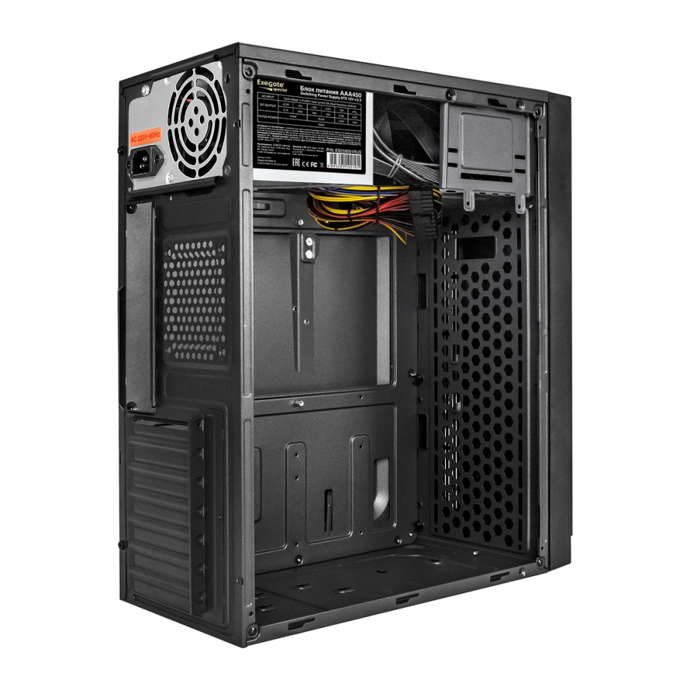 Корпус ExeGate BAA-105U2-01-AAA450 EX291147RUS Mini-Tower - миниатюра 5