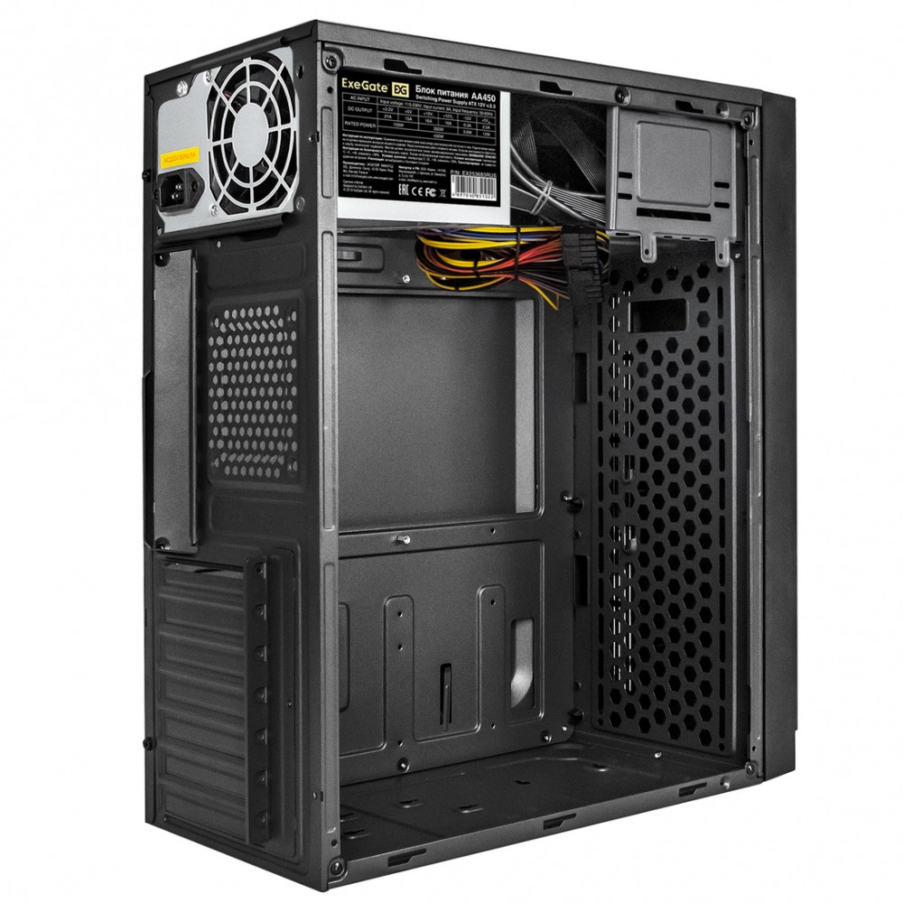 Корпус ExeGate AA-442U2-AA450 EX290189RUS Mid-Tower - миниатюра 5