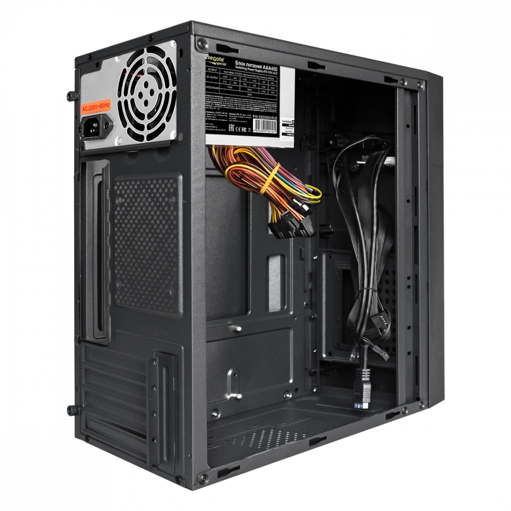 Корпус ExeGate BAA-109U2-AAA450 EX291274RUS Mini-Tower - миниатюра 5