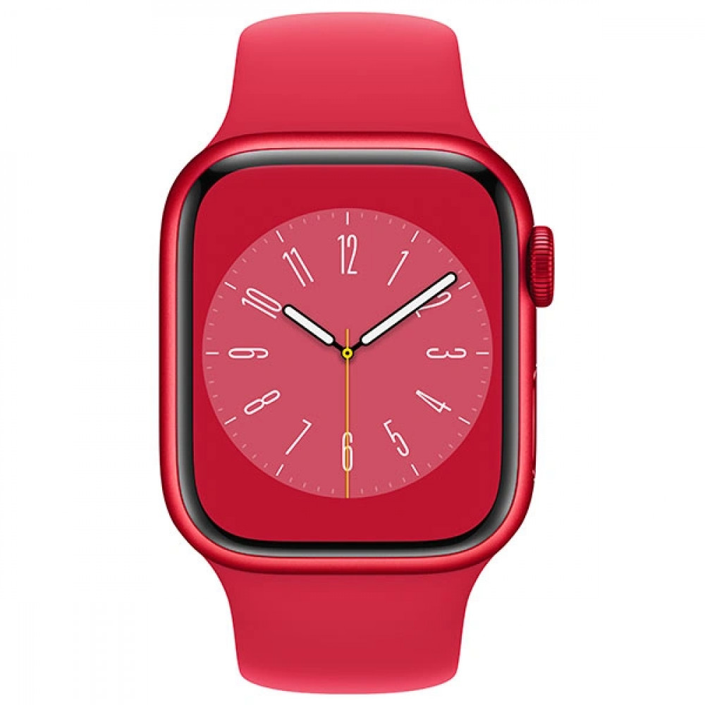 Apple Watch Series 8 GPS 45mm (PRODUCT)RED Aluminium Case with (PRODUCT)RED Sport Band - Regular MNP43GK Смарт-часы - миниатюра 4