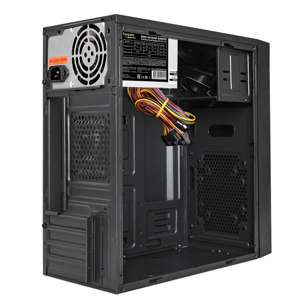 Корпус ExeGate BAA-113-AAA450 EX292350RUS Mini-Tower - миниатюра 5