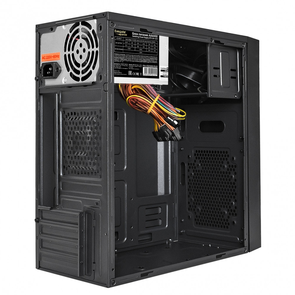 Корпус ExeGate BAA-113U-AAA450 EX292355RUS Mini-Tower - миниатюра 5