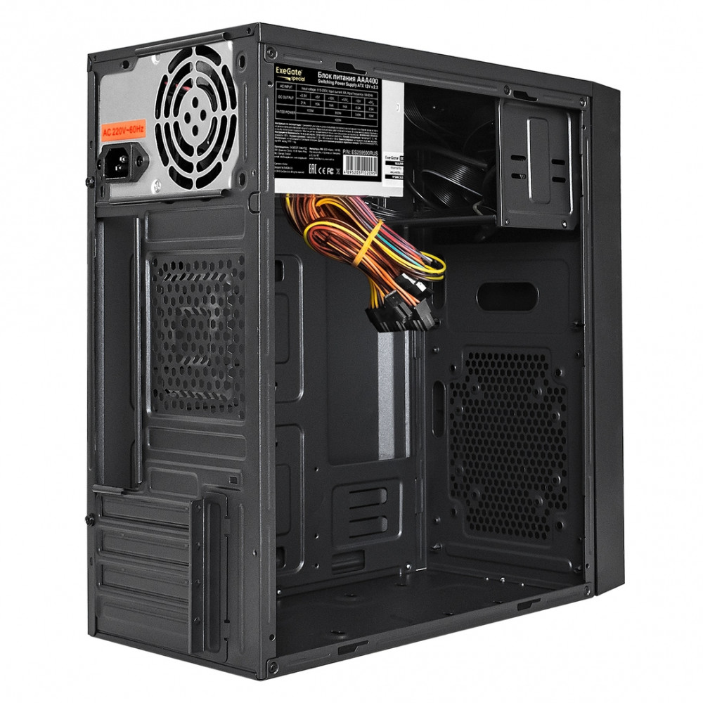 Корпус ExeGate BAA-113U-AAA400 EX292353RUS Mini-Tower - миниатюра 5