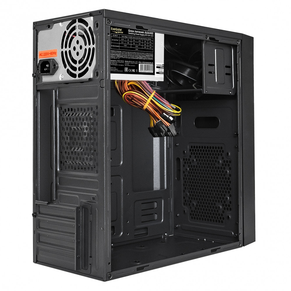 Корпус ExeGate BAA-114U2-AAA400 EX292358RUS Mini-Tower - миниатюра 5