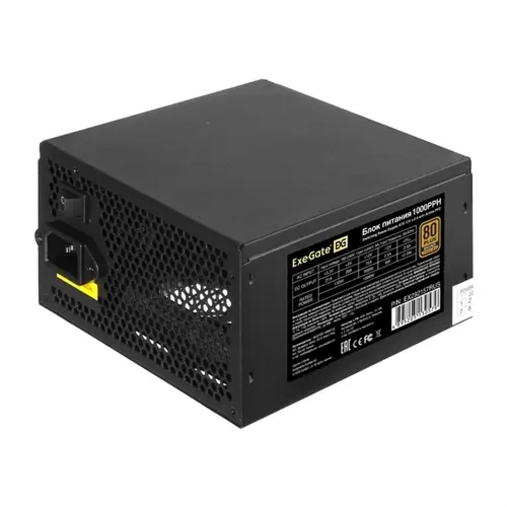 Блок питания ExeGate 80 PLUS Bronze 1000PPH EX292157RUS-S 1000 Вт - миниатюра 6