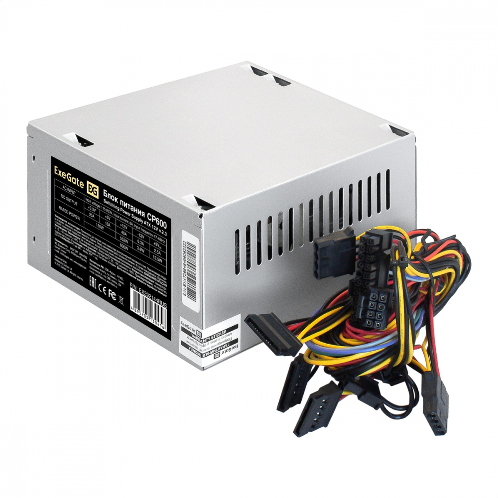 Блок питания ExeGate CP600 EX292144RUS-PC 600 Вт - миниатюра 6