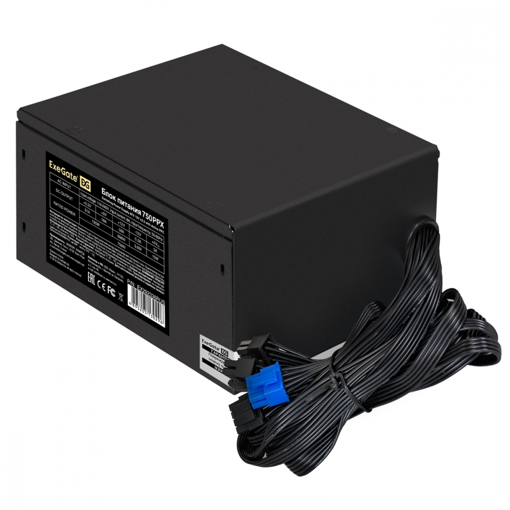Блок питания ExeGate 750PPX EX292336RUS-S 750 Вт - миниатюра 6