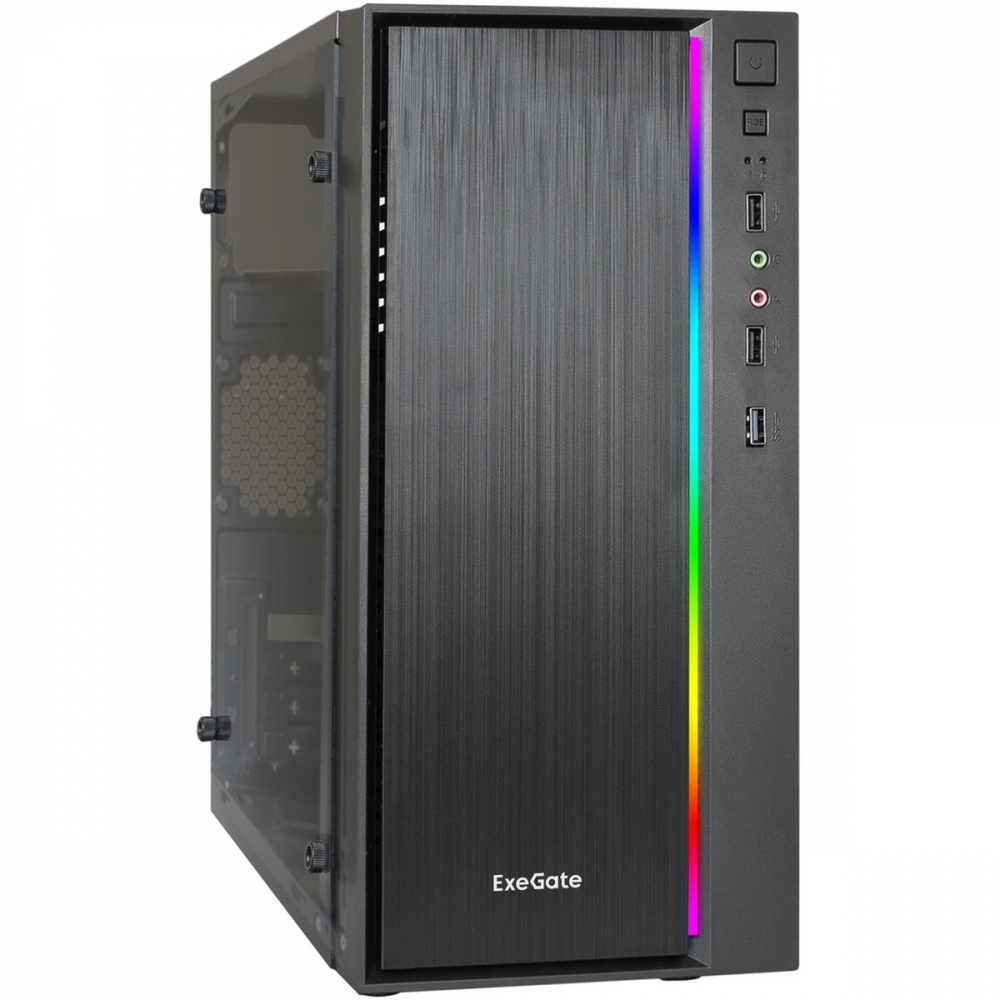 Корпус ExeGate mEVO-9301-NPX600 EX283752RUS Mini-Tower - миниатюра 5