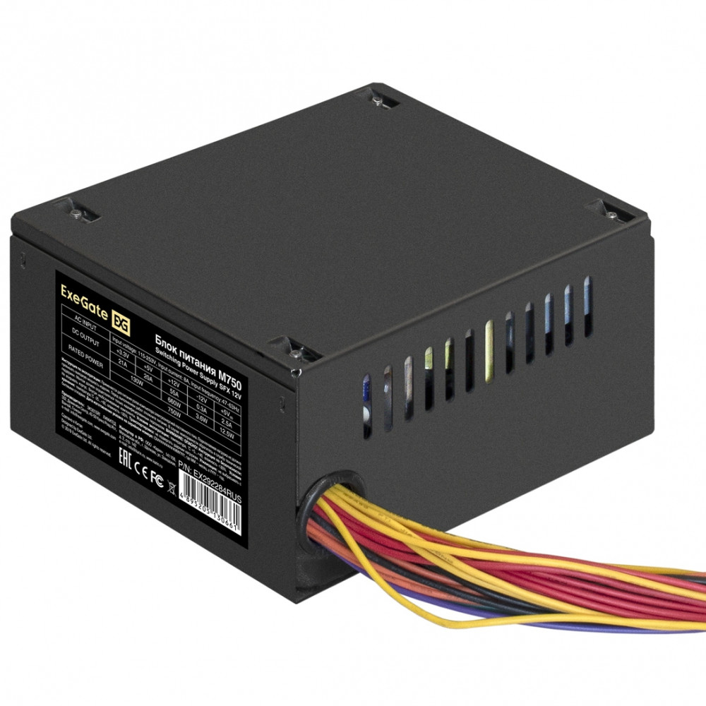 Блок питания ExeGate M750 EX292284RUS 750 Вт, 80+ Silver - миниатюра 6