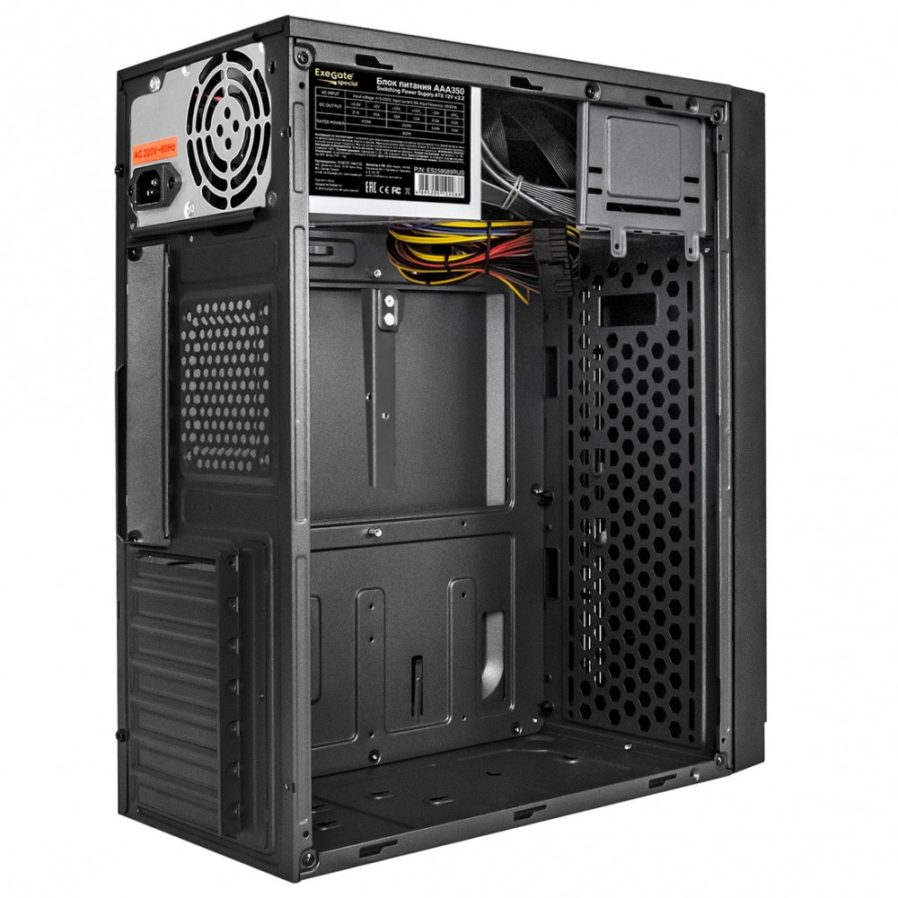 Корпус ExeGate BAA-105U2-01-AAA350 EX291145RUS Mini-Tower - миниатюра 5