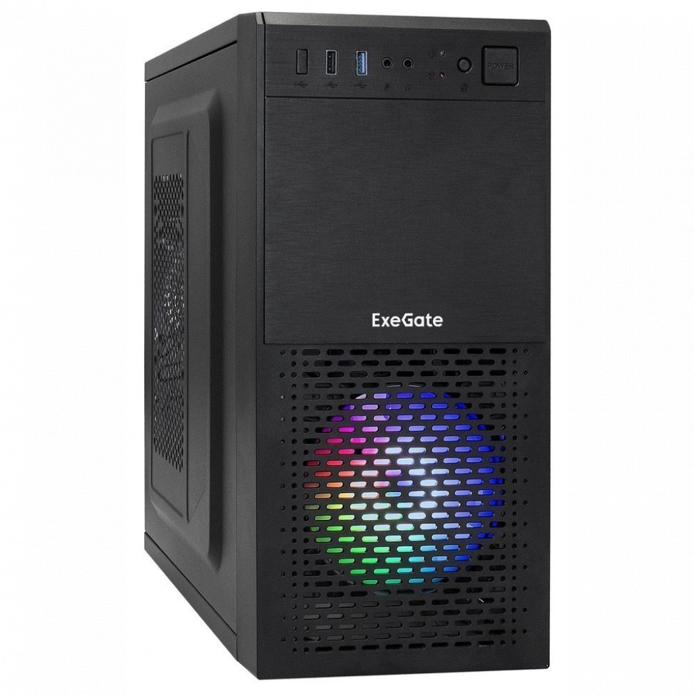 Корпус ExeGate mEVO-7807-NPX600 EX292985RUS Mini-Tower - миниатюра 4