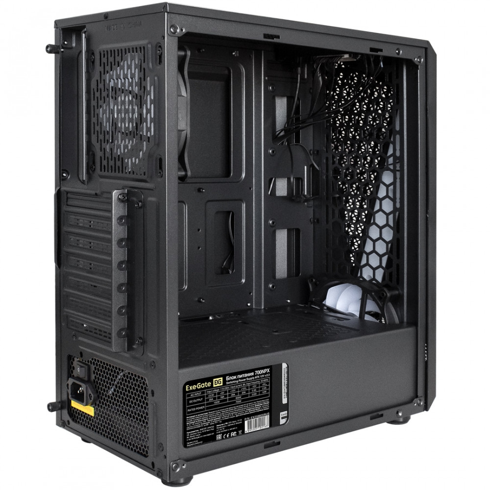Корпус ExeGate EVO-8225-NPX700 EX293016RUS Mid-Tower - миниатюра 9