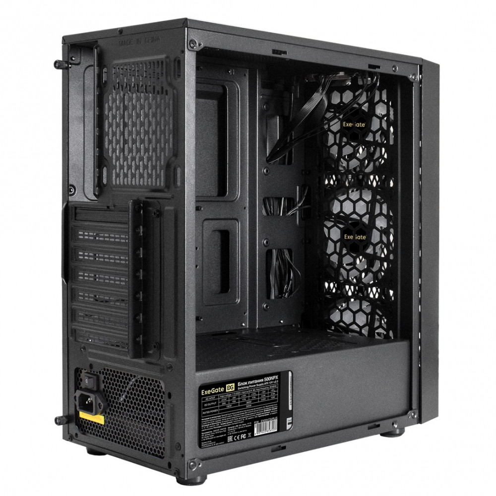 Корпус ExeGate EVO-8243-NPX500 EX293017RUS Mid-Tower - миниатюра 7