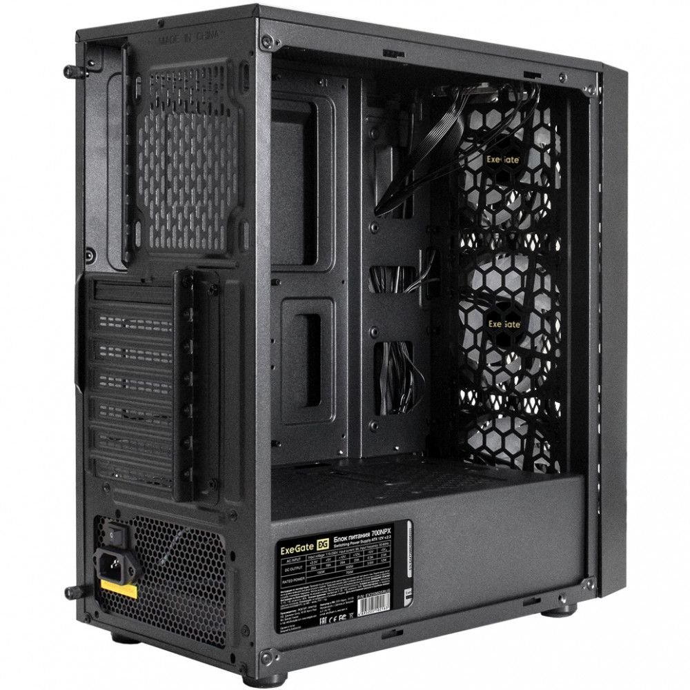 Корпус ExeGate EVO-8243-NPX700 EX293019RUS Mid-Tower - миниатюра 9