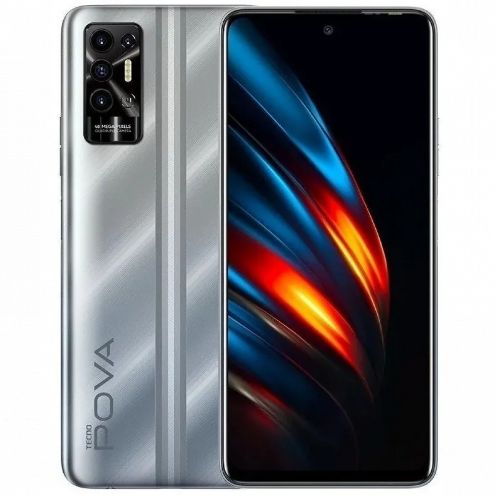 Смартфон TECNO Tecno Pova 2, 64 GB, Polar Silver LE7N/SILVER 64GB 64 Гб, 4 Гб - миниатюра 5