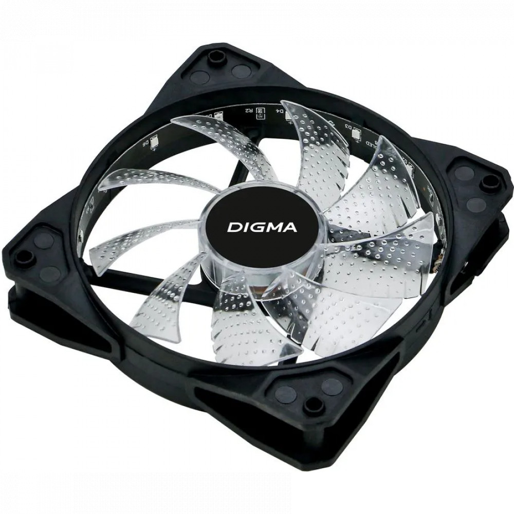 Система охлаждения Digma DFAN-FRGB2 Для системного блока - миниатюра 6