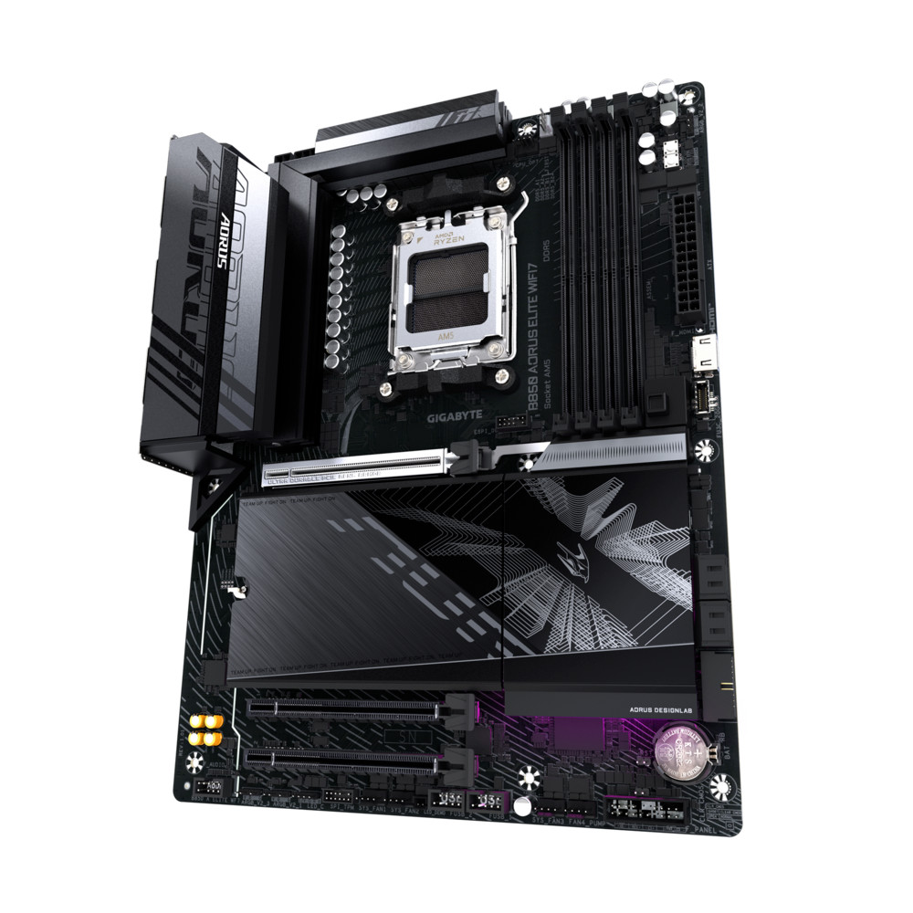 Материнская плата Gigabyte B850 AORUS ELITE WIFI7 (REV1.0)/(REV1.1) ATX, AMD AM5 - миниатюра 9