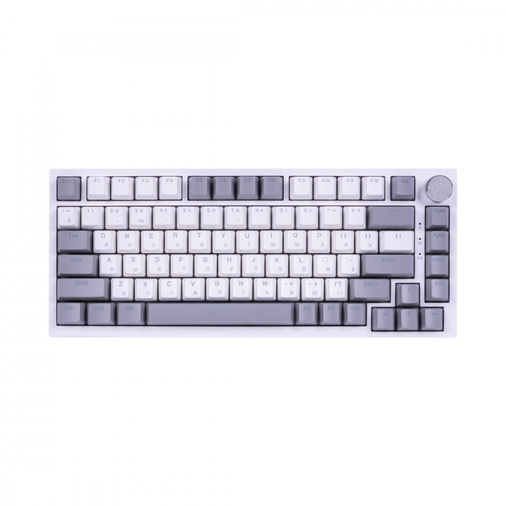 Клавиатура Ajazz AK820 AK820 RED SWITCH WHITE BACKLIT (GRAY-WHITE) Проводная, USB - миниатюра 4