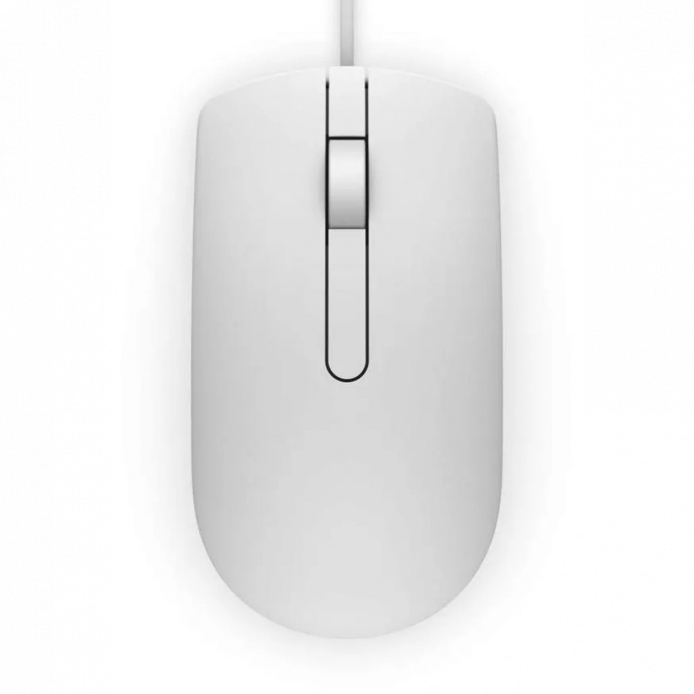 Мышь Dell MS116 White MS116-WH Бюджетные, Проводная - миниатюра 3