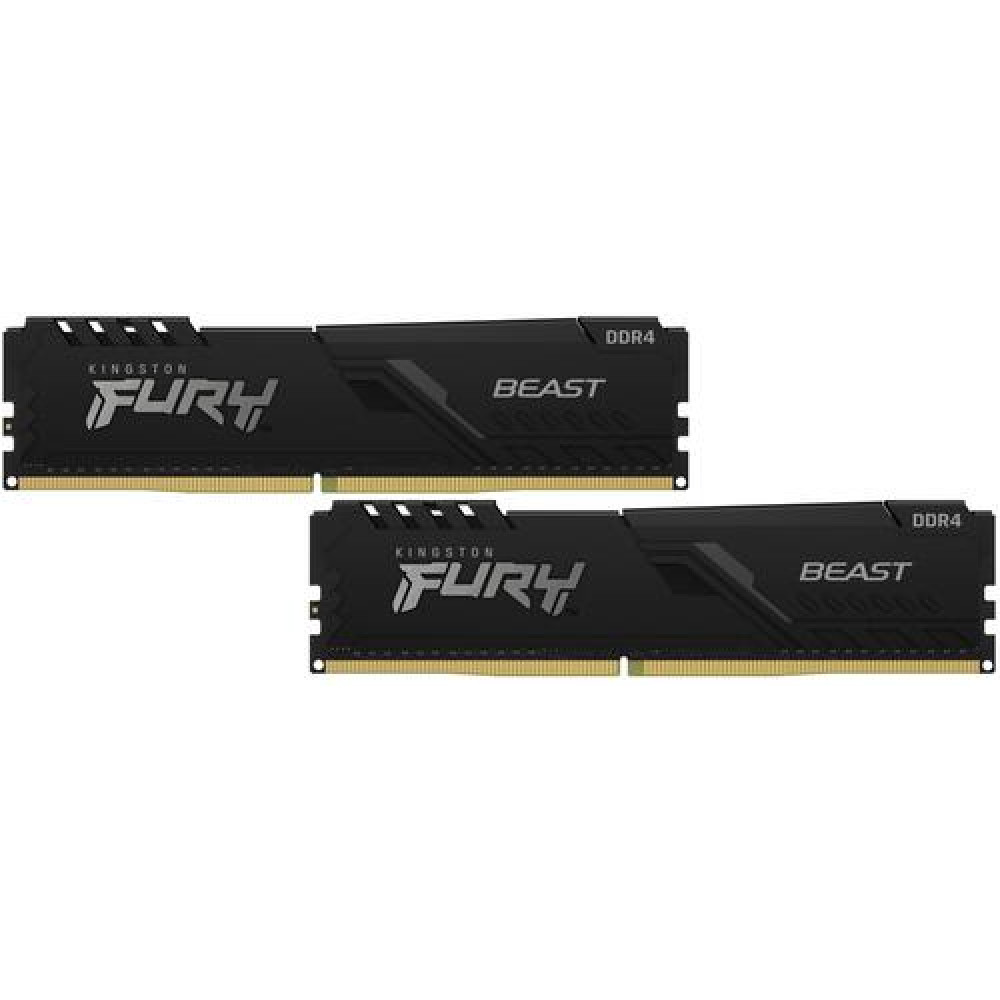 ОЗУ Kingston Fury Beast KF432C16BB1K2/32WP DIMM, DDR4, 32 Гб (2 х 16 Гб), 3200 МГц - миниатюра 2