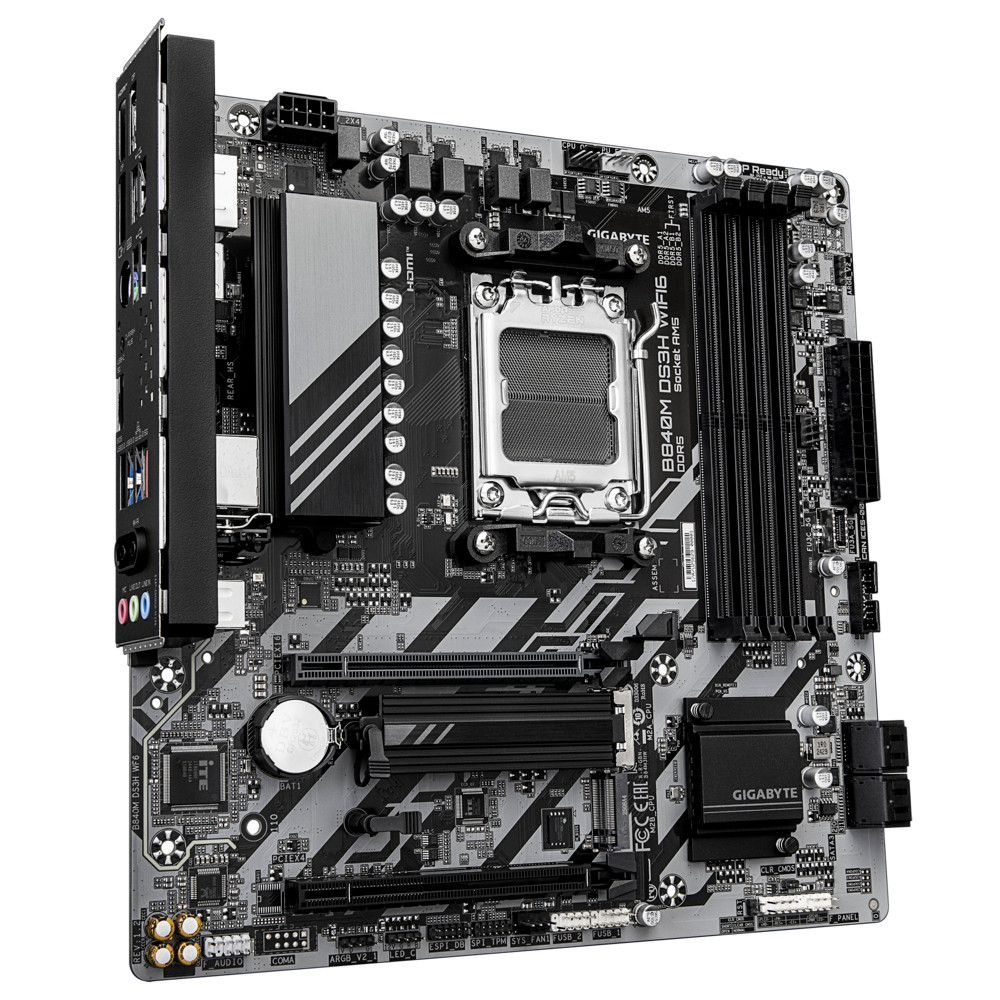 Материнская плата Gigabyte B840M DS3H WIFI6 Micro-ATX, AMD AM5 - миниатюра 6