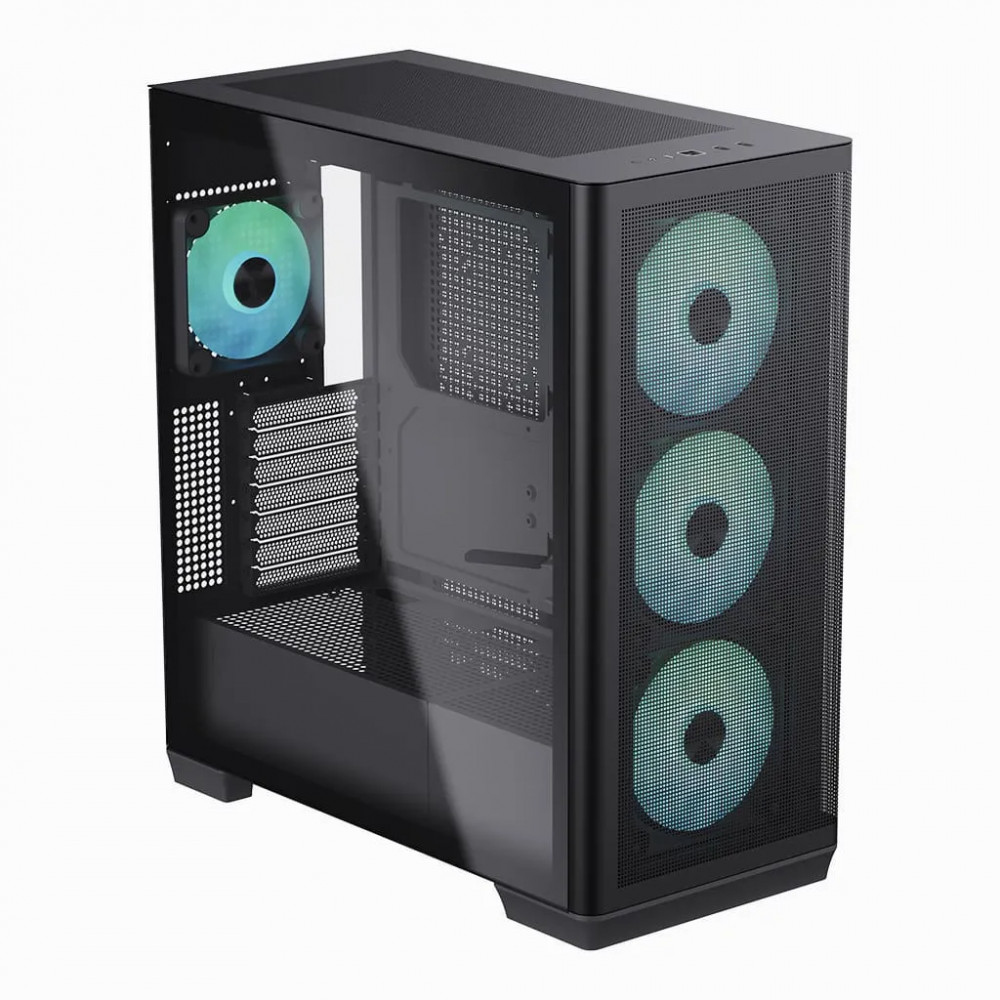 Корпус Aerocool APNX C1-R Black C1-R-BK-V1 Mid-Tower - миниатюра 8