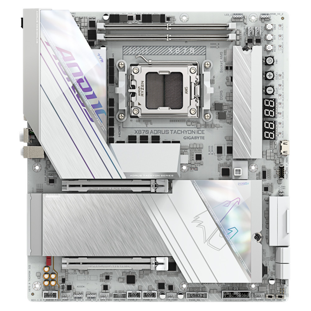 Материнская плата Gigabyte X870 AORUS TACHYON ICE (REV 1.0) E-ATX, AMD AM5 - миниатюра 7