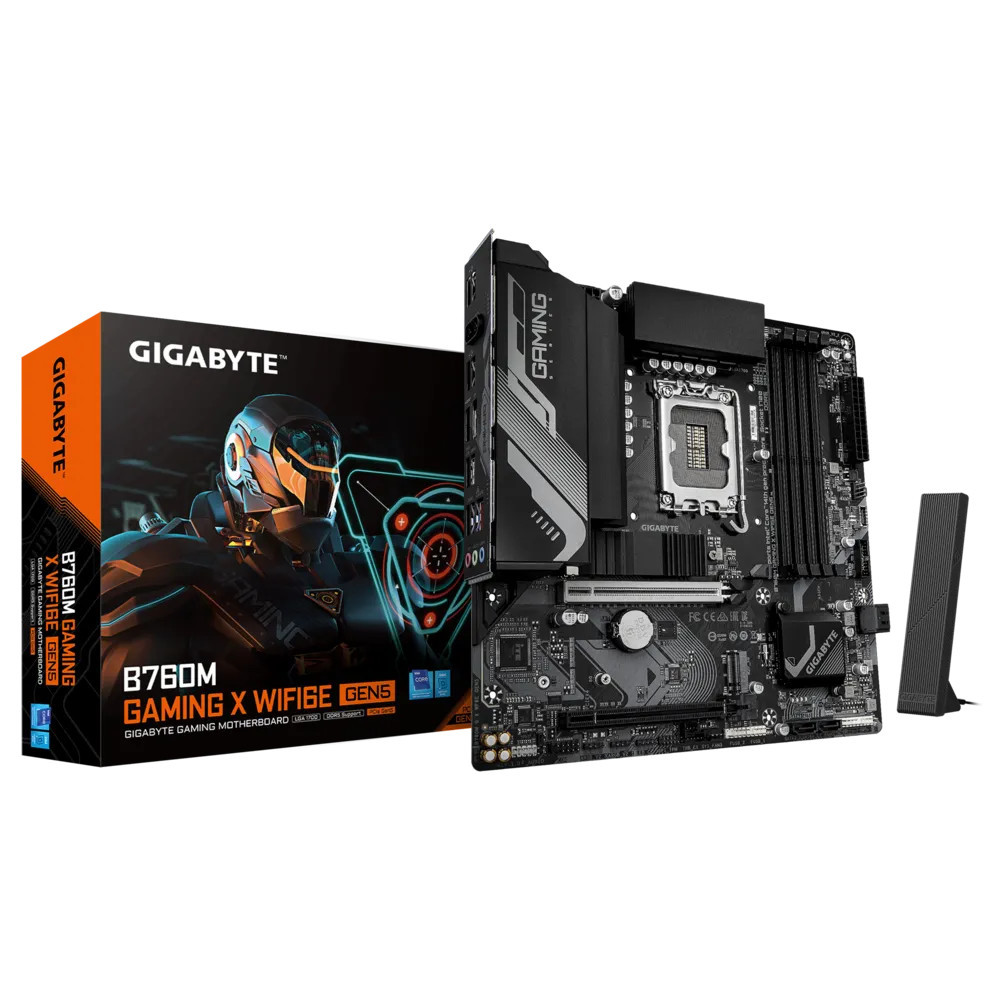 Материнская плата Gigabyte B760M GAMING X WIFI6E GEN5 (REV1.0) Micro-ATX, LGA 1700 - миниатюра 8