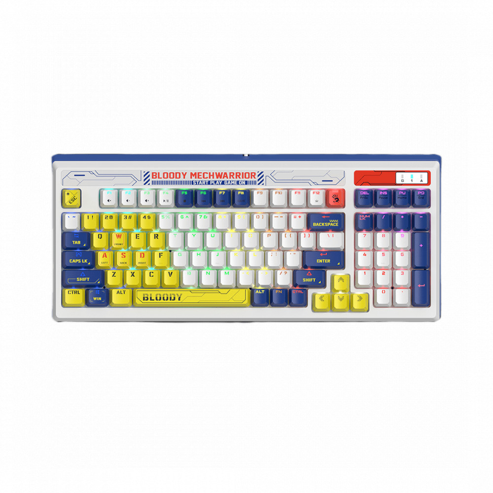 Клавиатура Bloody B950 WARRIOR BLUE Проводная, USB - миниатюра 6