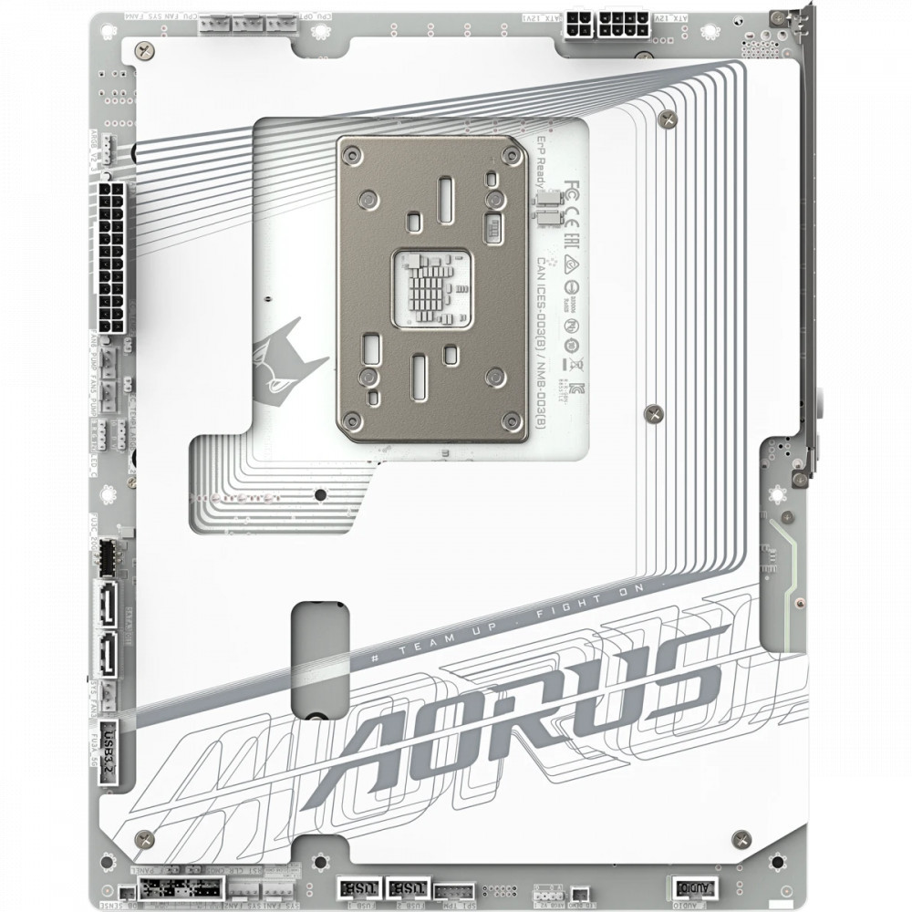 Материнская плата Gigabyte B850 AORUS STEALTH ICE (REV 1.0) ATX, AMD AM5 - миниатюра 9
