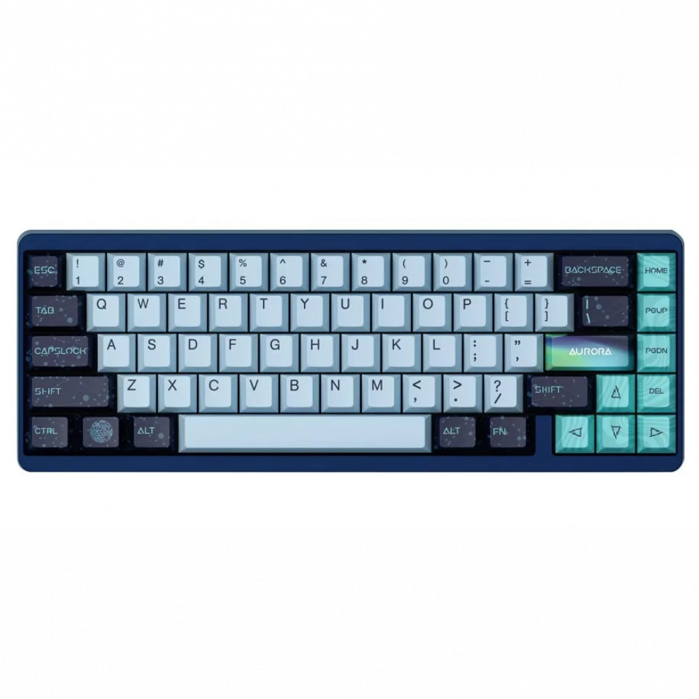 Клавиатура Varmilo Aurora Muse 65, Gateron Varmilo Magnet White, Wired, Gaming, Blue 686006 Проводная, USB - миниатюра 2