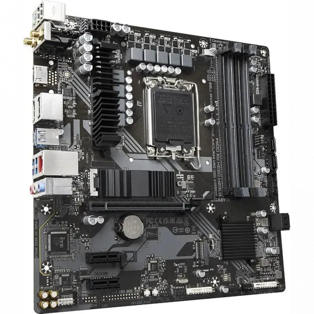 Материнская плата Gigabyte B760M DS3H AX DDR4 B760M DS3H AX DDR4 (REV 1.3) Mini-ATX, LGA 1700 - миниатюра 9