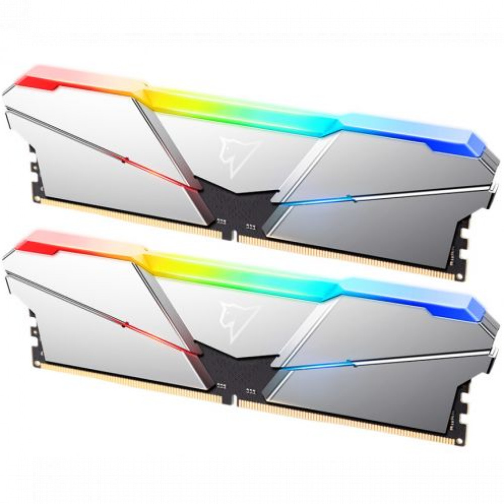 ОЗУ Netac Shadow Silver RGB NTSRD5P56DP-32S DIMM, DDR5, 32 Гб (2 х 16 Гб), 5600 МГц - миниатюра 7