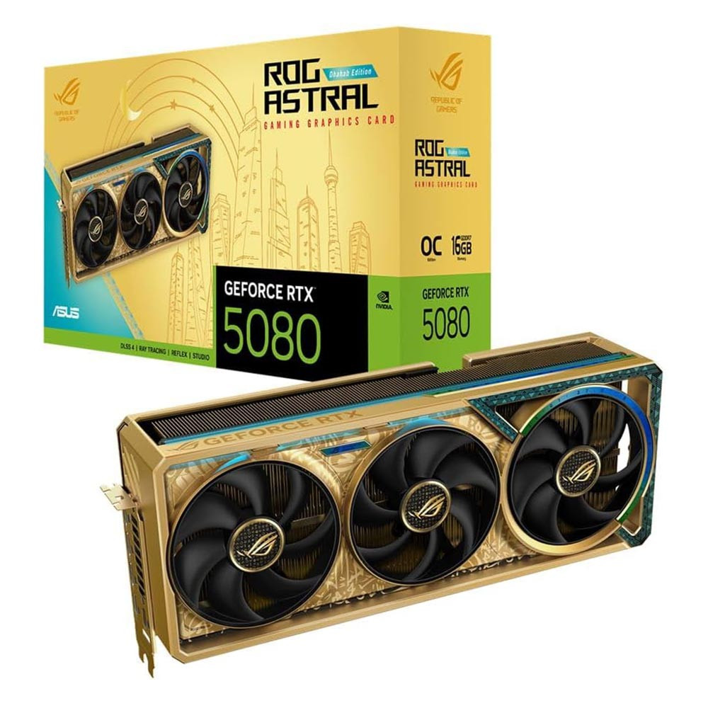 Видеокарта Asus ROG Astral GeForce RTX™ 5080 Dhahab CORE OC Edition ROG-ASTRAL-RTX5080-O16G-DHAHAB-CORE 16 ГБ - миниатюра 10