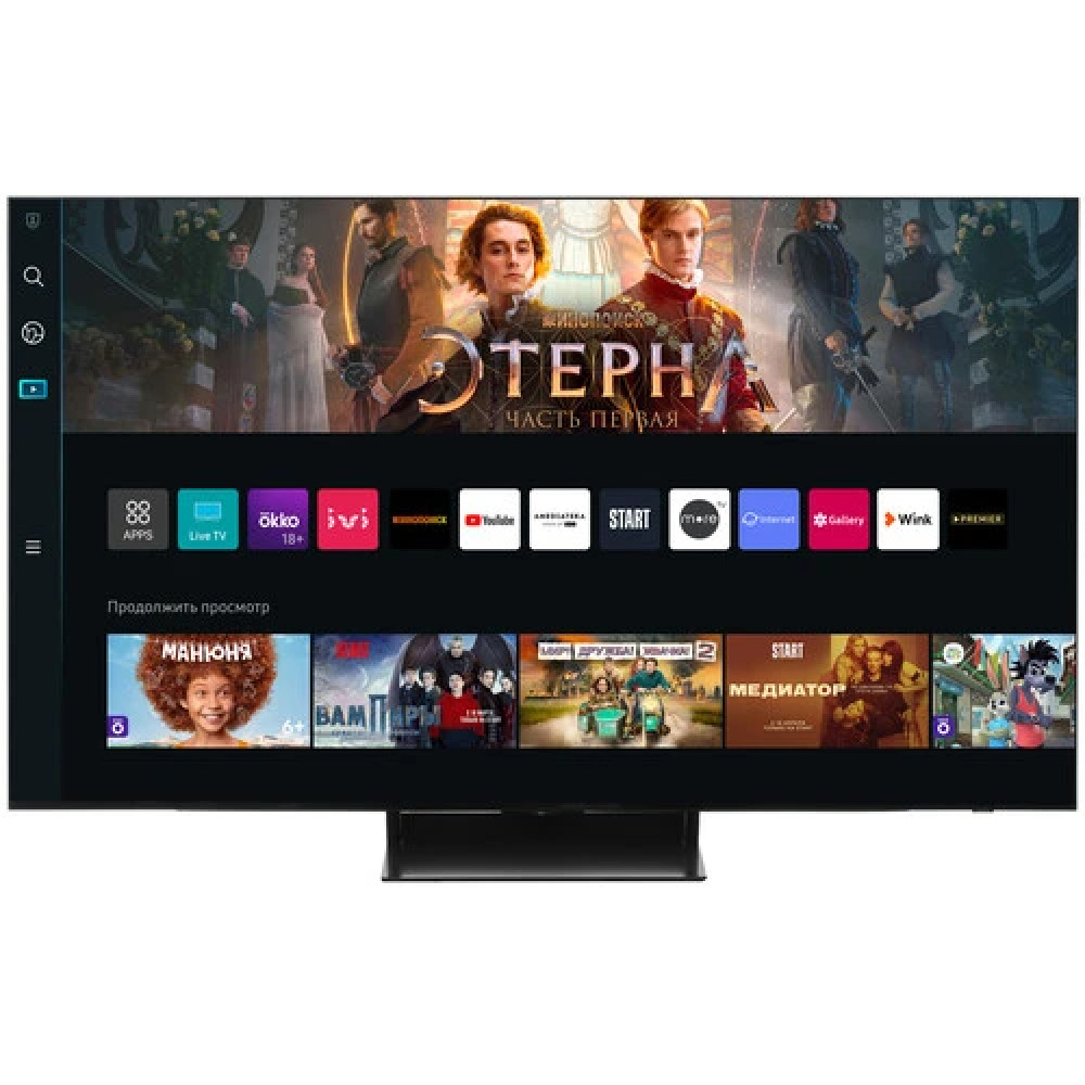 Телевизор Samsung QE55S90FAUXCE 55 ", Черный - миниатюра 3