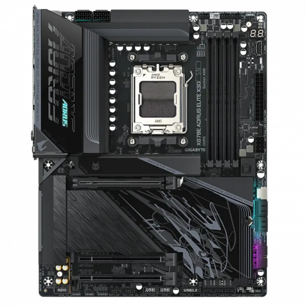 Материнская плата Gigabyte X870E AORUS ELITE X3D ATX, AMD AM5 - миниатюра 8