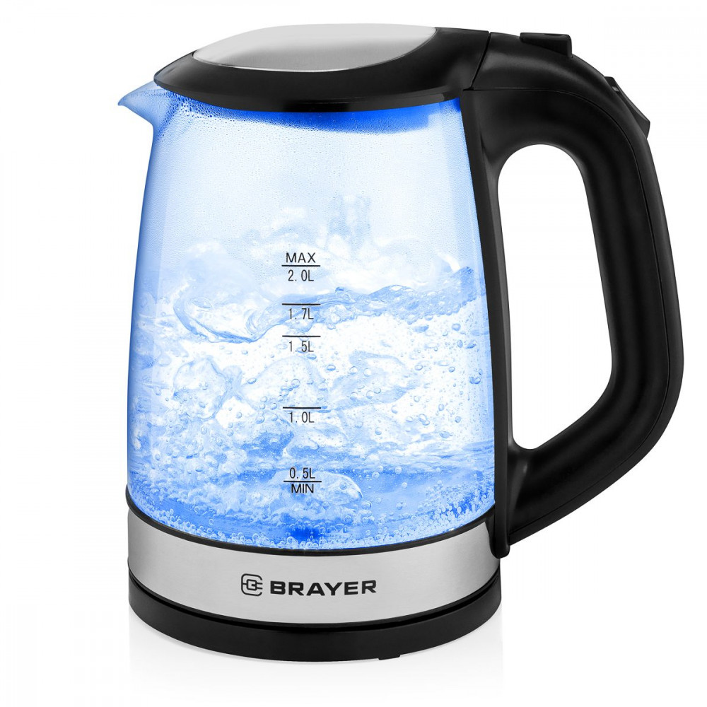 BRAYER 1040BR-BK Чайник, 2 л., 2200 Вт - миниатюра 7
