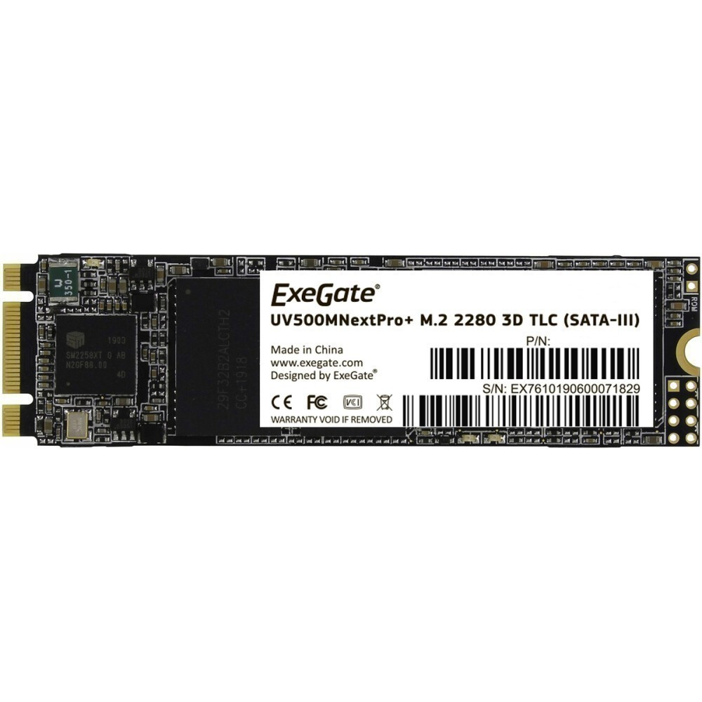 Жесткий диск ExeGate NextPro+ EX295280RUS SSD (твердотельные), 1 ТБ, M.2, SATA - миниатюра 2