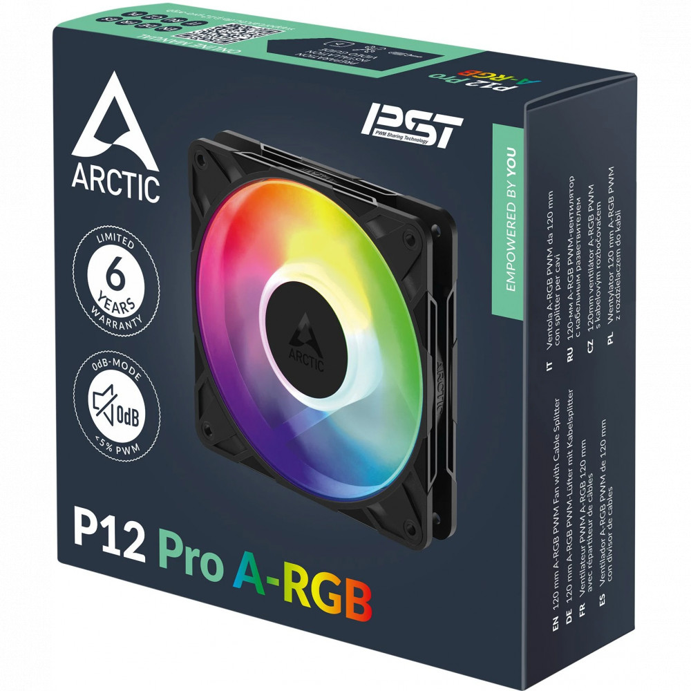 Система охлаждения ARCTIC P12 Pro A-RGB Black ACFAN00309A Для системного блока - миниатюра 10