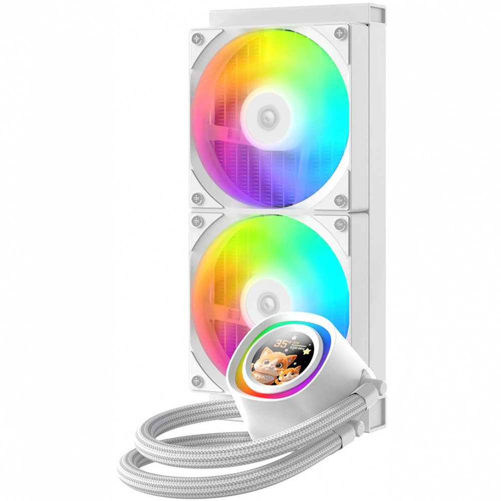 Система охлаждения ID-Cooling FX240 LCD WHITE Для процессора - миниатюра 7