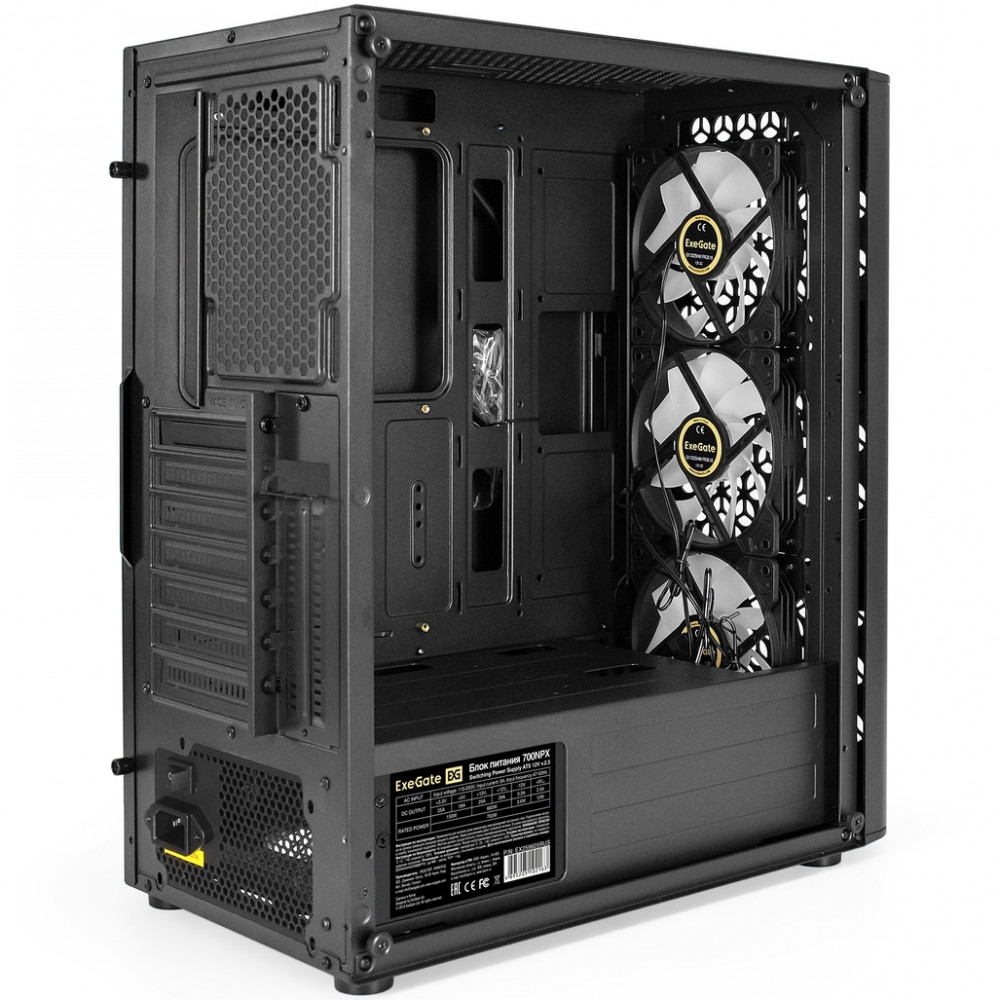 Корпус ExeGate EVO-9202-NPX700 EX294973RUS Mid-Tower - миниатюра 9